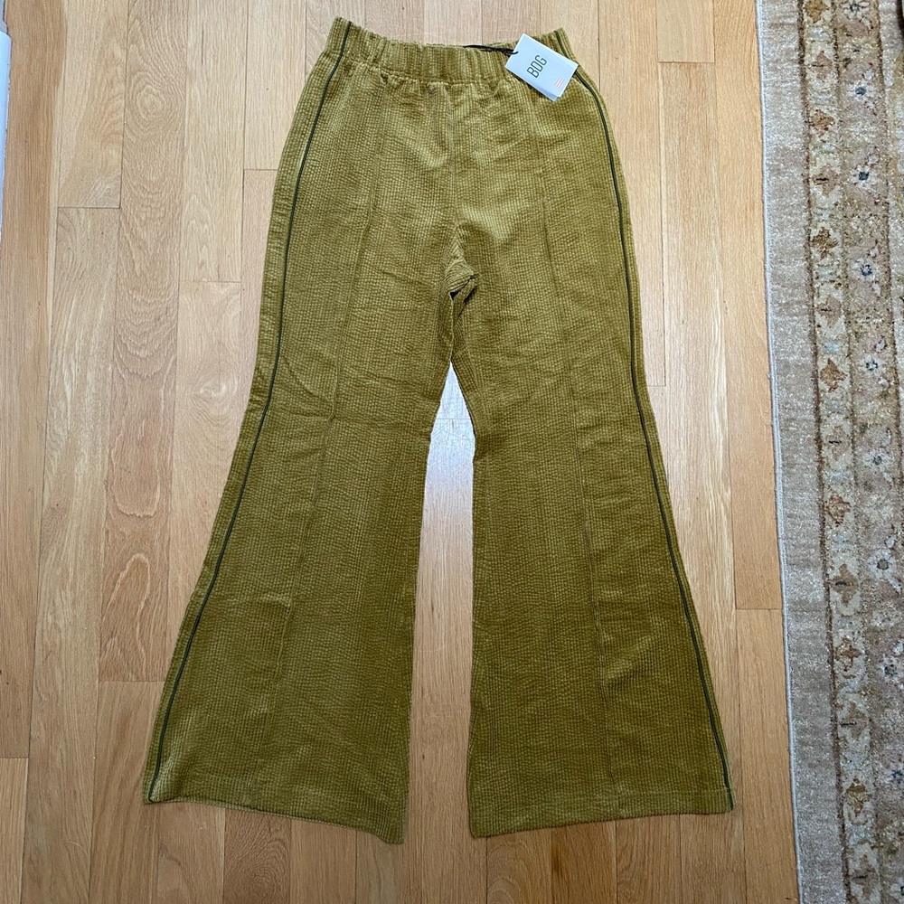 BDG Camel Corduroy Stretch Flare Pants
